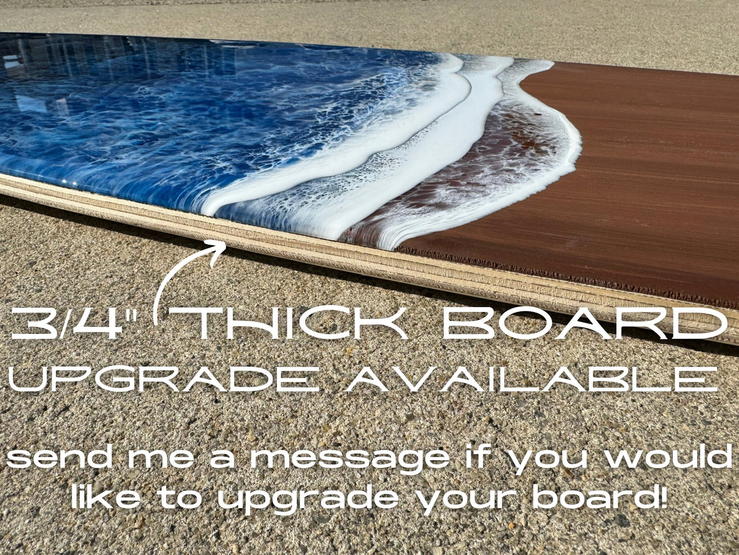 Surfboard Wall Art Handmade Custom Personalized Epoxy Resin Beach Decor for Coastal Homes, Personalized Gift Idea, Available in Any Size