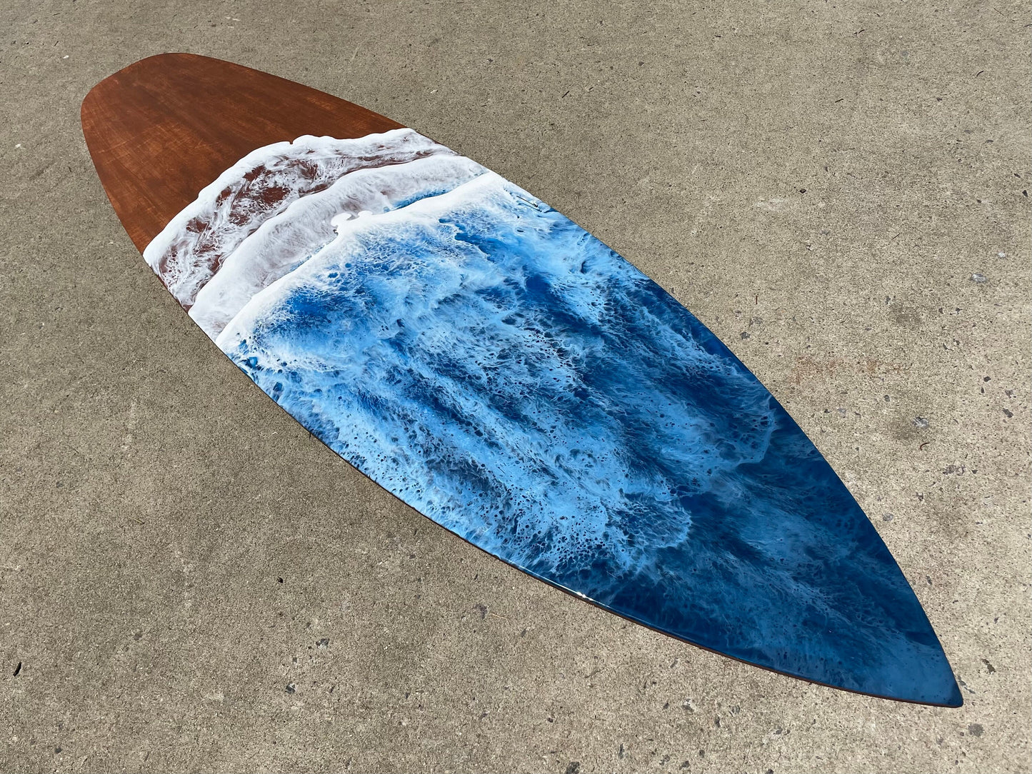 Surfboard Wall Art Handmade Custom Personalized Epoxy Resin Beach Decor for Coastal Homes, Personalized Gift Idea, Available in Any Size