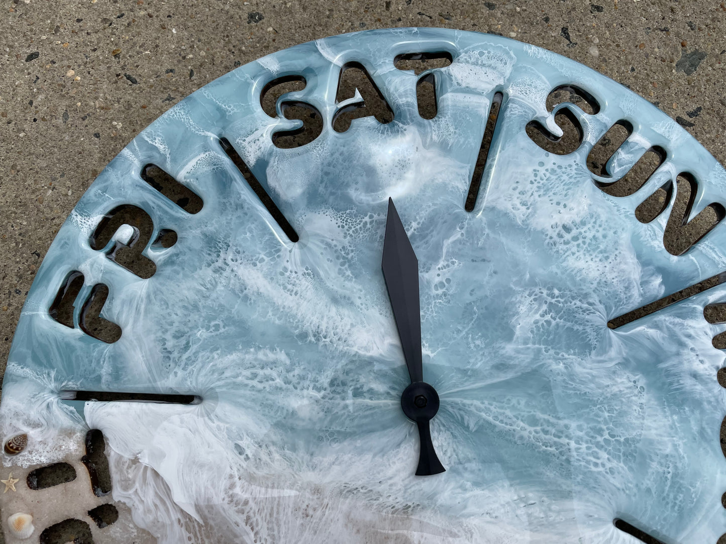 Day of the Week Clock Unique Weekly Wall Clock, Thoughtful Gift for Retirees, Boss, or Office Decor, Perfect for Home, Classroom, or Beach House