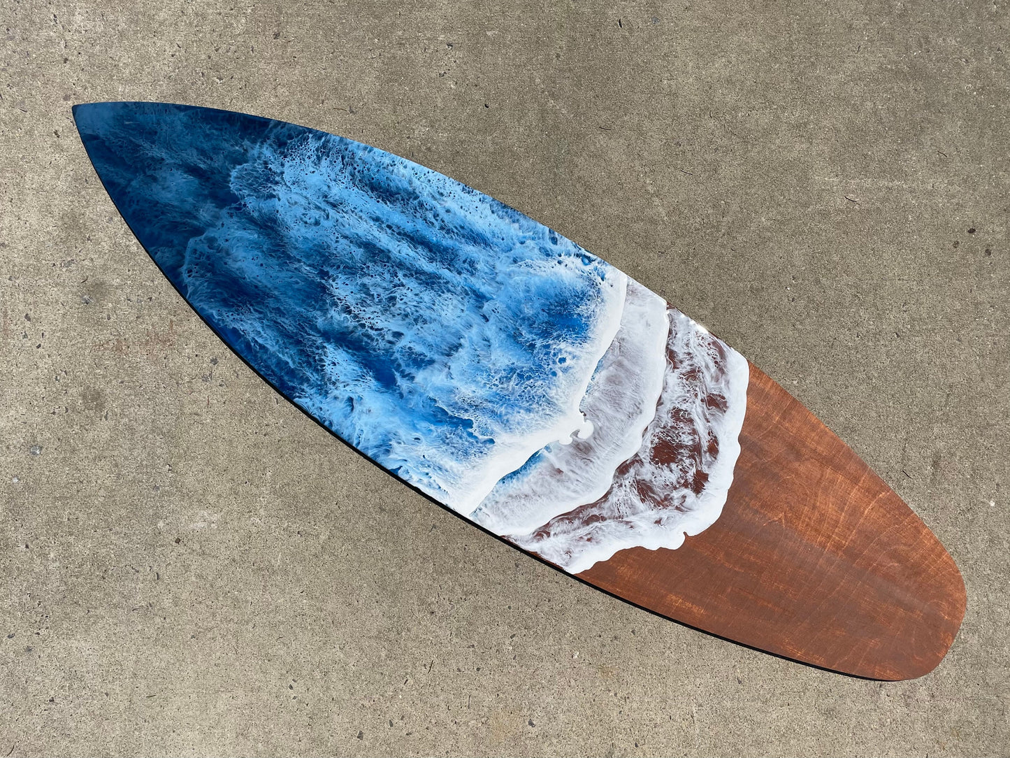 Surfboard Wall Art Handmade Custom Personalized Epoxy Resin Beach Decor for Coastal Homes, Personalized Gift Idea, Available in Any Size