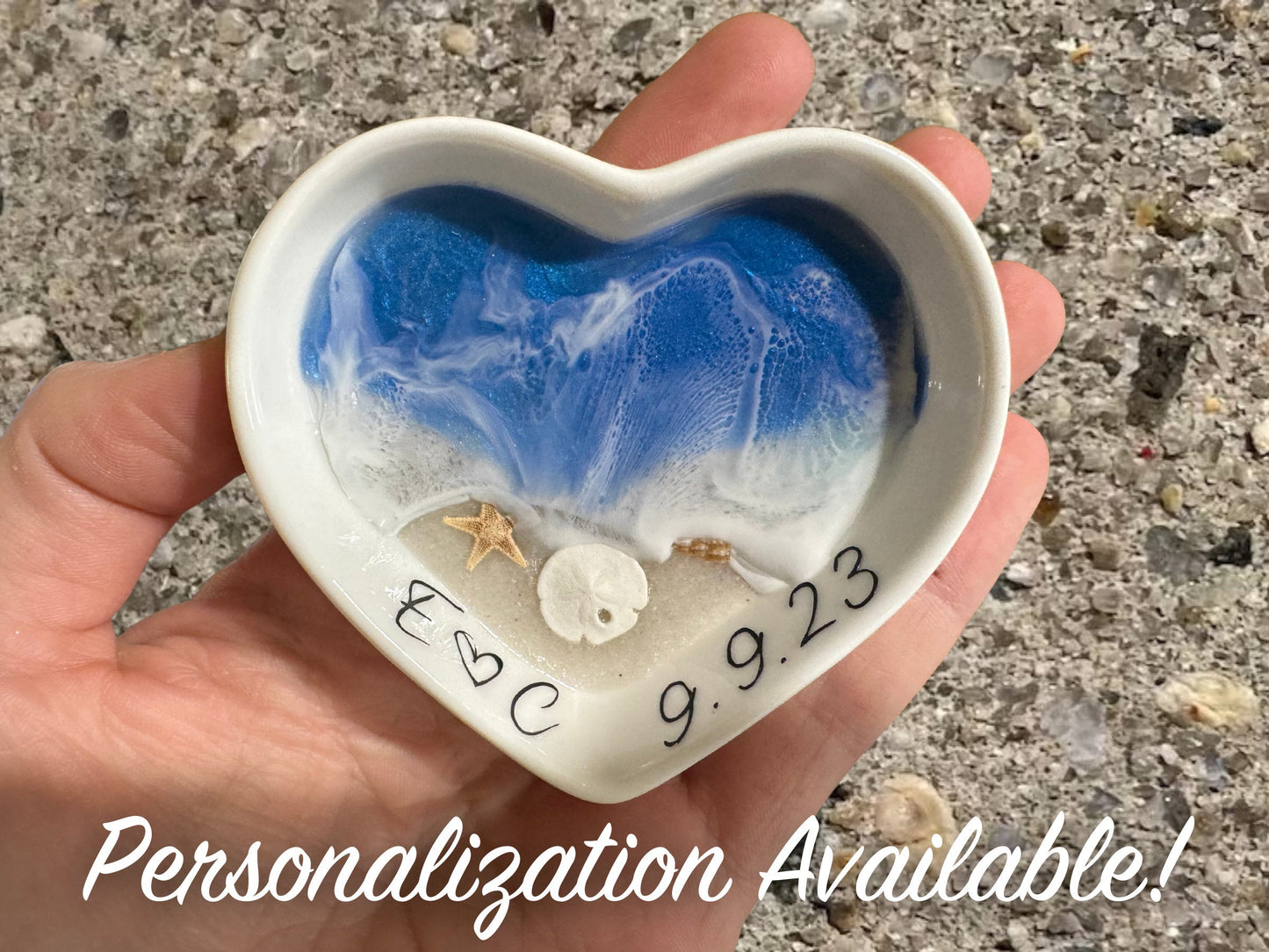 Handmade Dark Blue Ceramic Ring Dish with Ocean Inspired Deep Blue Glaze Perfect Jewelry Holder for Rings Earrings and Trinkets